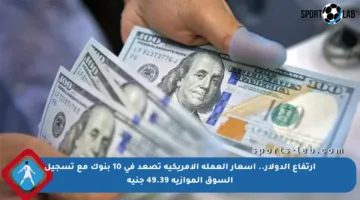 ارتفاع الدولار.. أسعار العملة الأمريكية تصعد في 10 بنوك مع تسجيل السوق الموازية 49.39 جنيه